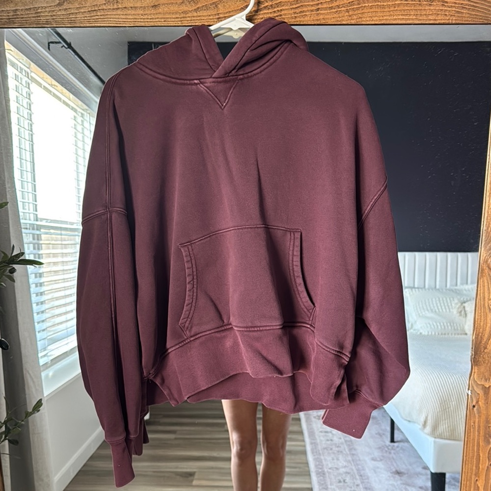 Abercrombie & Fitch Deep Purple Fleece-Lined Jacket